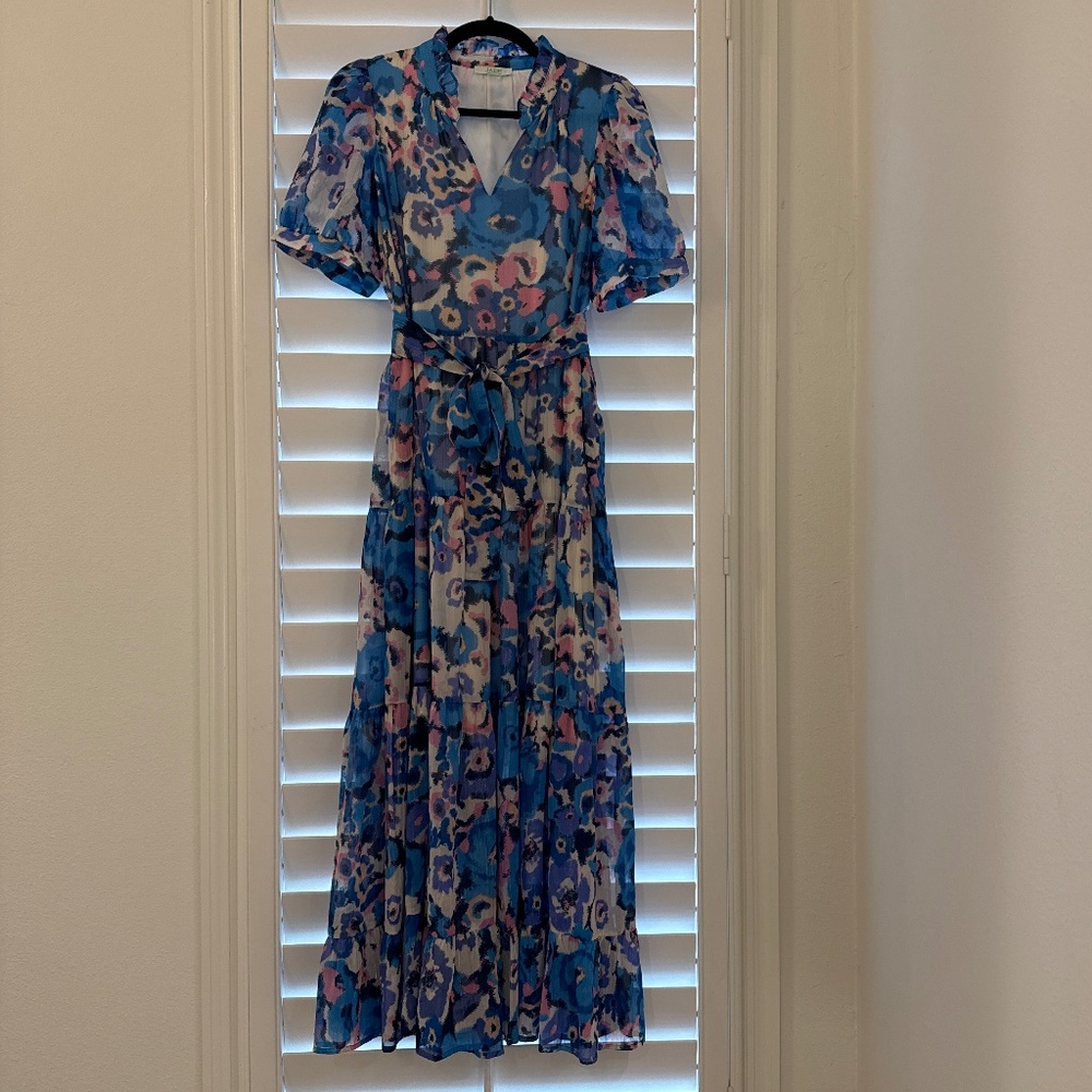 Chiffon Floral Maxi Dress